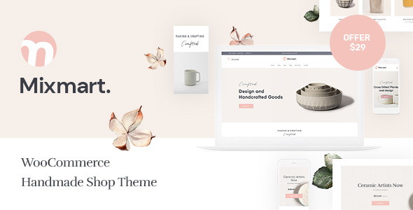Download Mixmart – Handmade Shop WordPress WooCommerce Theme Nulled 