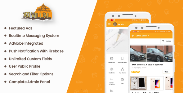 Download Advilla – Classified Android Native App v1.0.1 Nulled 