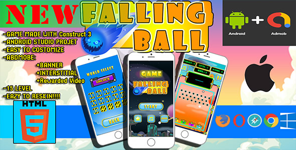 Download android game : fallin ball adventure game Nulled 
