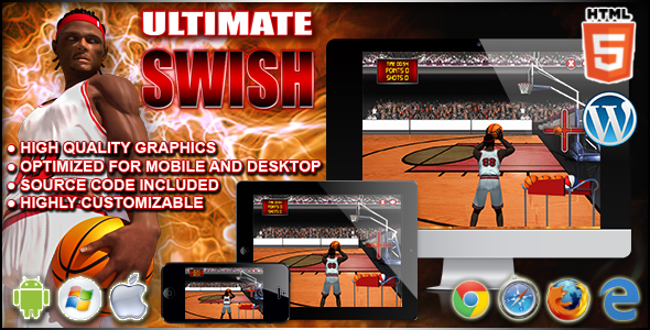 Download Ultimate Swish – Sport HTML5 Game Nulled 
