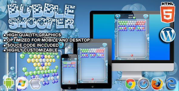 Download Bubble Shooter – HTML5 Games Nulled 