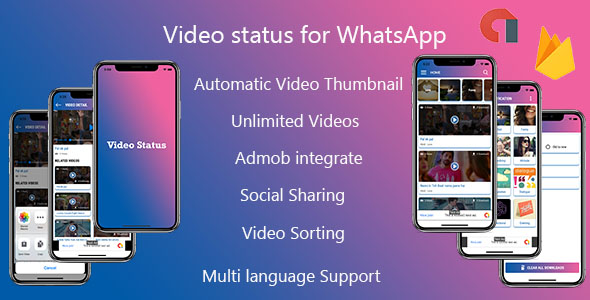 Download Multiple Language Video Status – Android App with Admin Panel Nulled 