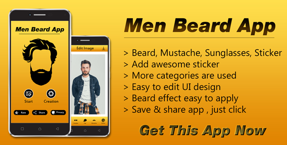 Download Beardoo..!! Men Beard Photo Editor App Nulled 