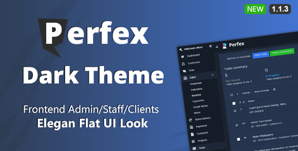 Download Perfex CRM Dark Theme Nulled 