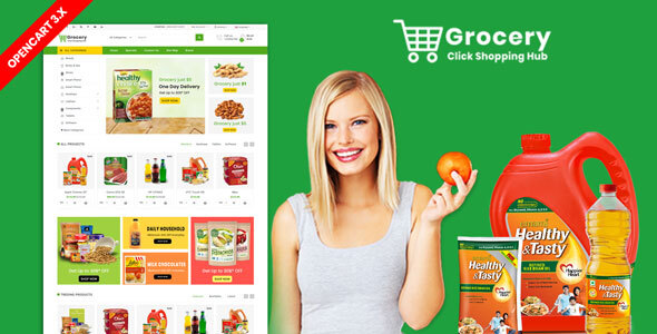 Download Grocery OpenCart 3.X Multistore Theme (Shopping, Mall) Nulled 