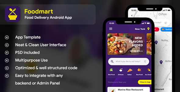 Download Food Delivery Android App + Food Delivery iOS App (IONIC 4) Nulled 