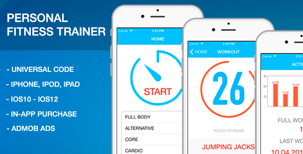 Download Personal Fitness Trainer (7 minutes) – Full App Source Code Nulled 