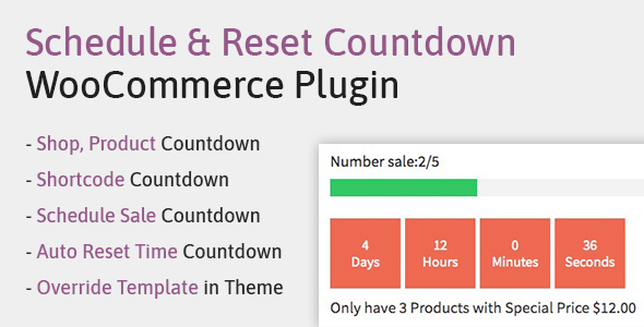 Download Schedule, Reset Countdown Plugin WooCommerce | WooCP Nulled 