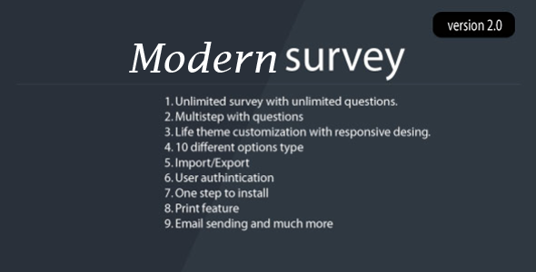 Download Modern Survey Nulled 