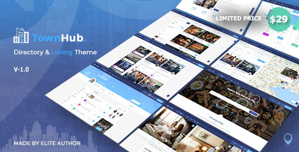 Download TownHub – Directory & Listing WordPress Theme Nulled 