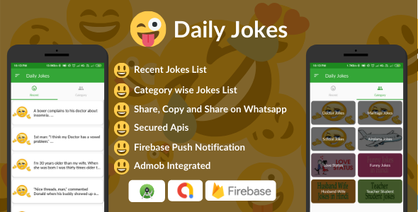 Download Daily Jokes Android App (Comedy, Funny, Joke) Nulled 