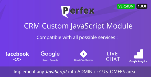 Download Perfex CRM Custom JS Module Nulled 