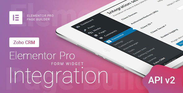 Download Elementor Pro Form Widget – Zoho CRM – Integration Nulled 