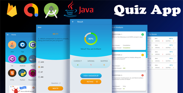 Download Android Quiz App Template with Firebase and AdMob Nulled 