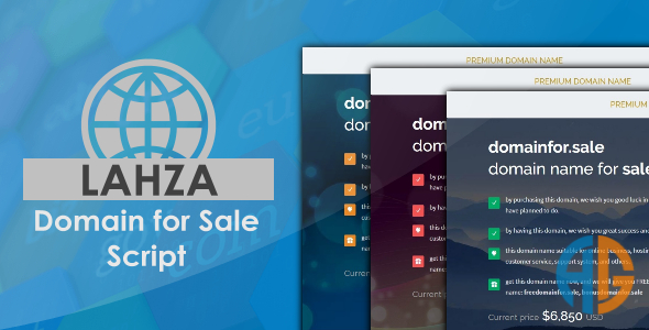 Download Lahza – Domain For Sale Script Nulled 