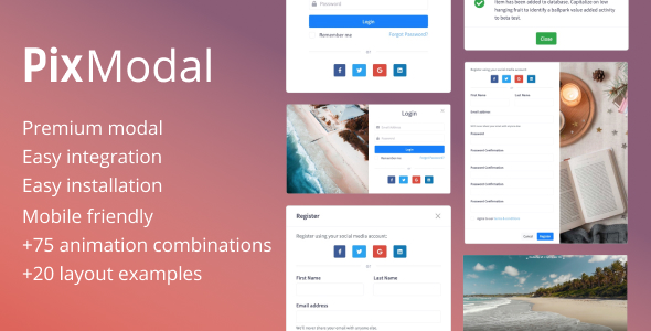 Download PixModal – Responsive Modal Popup Nulled 