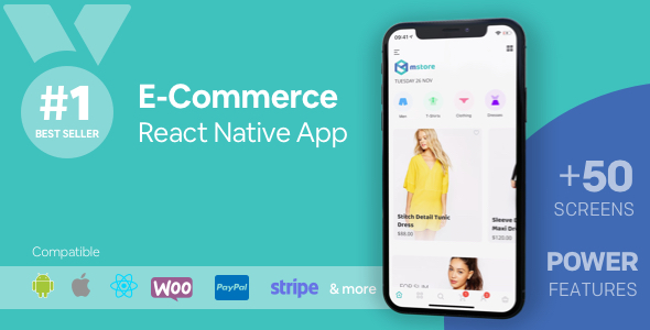 Download MStore Pro – Complete React Native template for e-commerce Nulled 