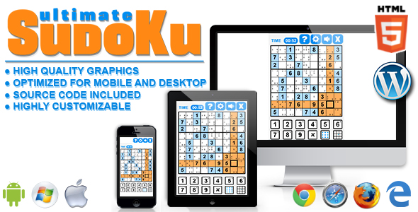 Download Ultimate Sudoku – HTML5 Game Nulled 