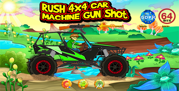 Download Rush 4X4 Car Machine Gun with GDPR+64 Bits(Android Studio)- the addition of admob is on demand Nulled 