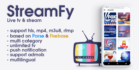 Download StreamFy – Live streaming tv (android) Nulled 