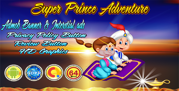 Download Super Prince Adventure GDPR + 64 Bits (Android Studio)- the addition of admob is on demand for free Nulled 