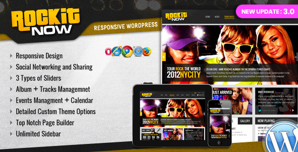 Download Rockit Now – Music Band WordPress Theme Nulled 