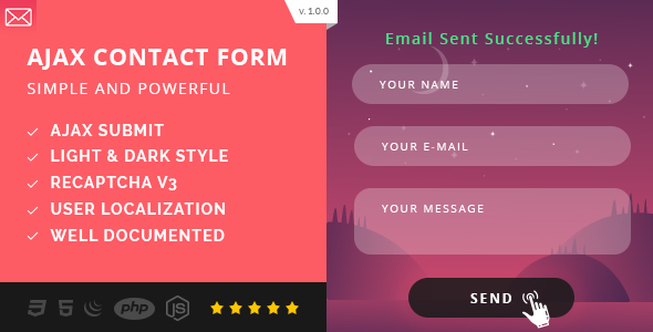 Download Simple AJAX Contact Form (Mobile First) Nulled 