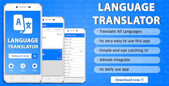 Download Language Translator Android Source Code Nulled 