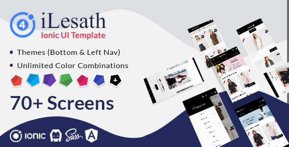 Download iLesath – Ionic 4 Ecommerce UI Template Nulled 