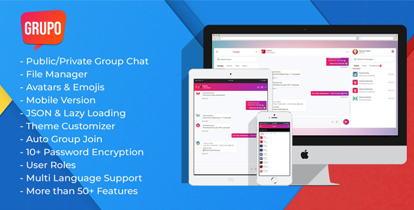 Download Grupo Pro – Chat room script Nulled 
