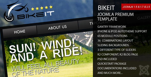 [Download] BikeIT – Premium Joomla Template 