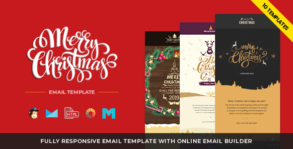 Download Christmas and New Year Responsive Email Template with Builder Nulled 