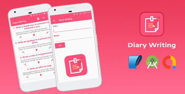 Download Diary Writing – Daily Notes & Notebook Nulled 
