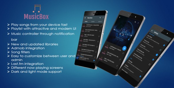 Download MusicBox-Ultimate Modern Music Player Nulled 