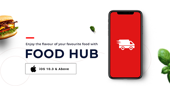 Download FoodHub | Food Ordering App | iOS Template Nulled 