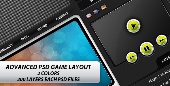 Download Advanced Game PSD Layout – Clan website Nulled 