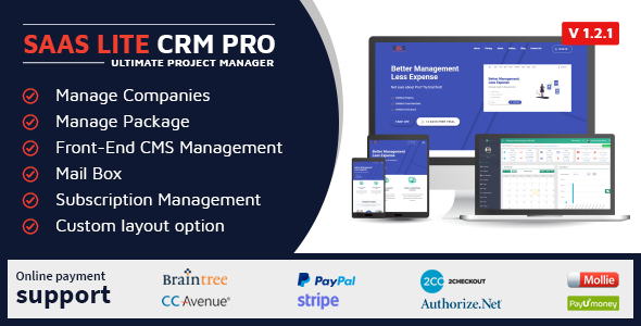 Download SaaS Lite – Project Manager CRM PRO Nulled 