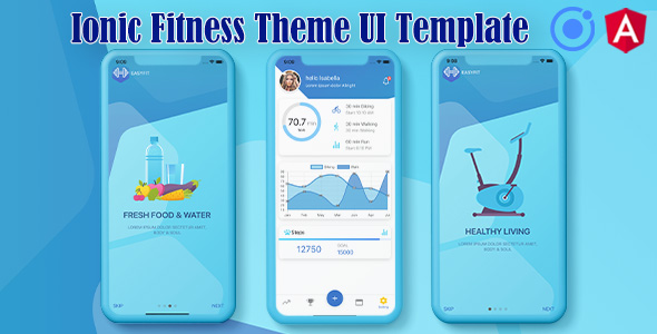 Download Ionic 5 / Angular 8 Fitness UI Theme / Template App | Starter App Nulled 