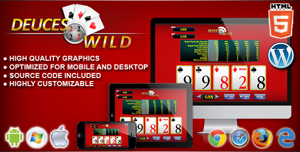 Download Video Poker Deuces Wild – HTML5 Casino Game Nulled 