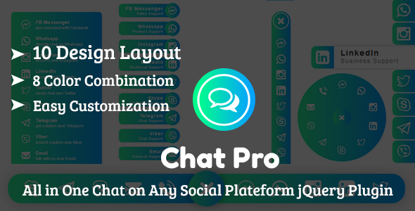 Download ChatPro – All in One Chat on Any Social Plateform jQuery Plugin Nulled 