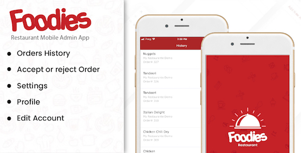 Download Foodies – IOS Native Order Taking Restaurant App Nulled 