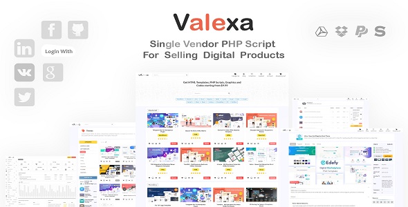 Download Valexa – PHP Script For Selling Digital Products Nulled 