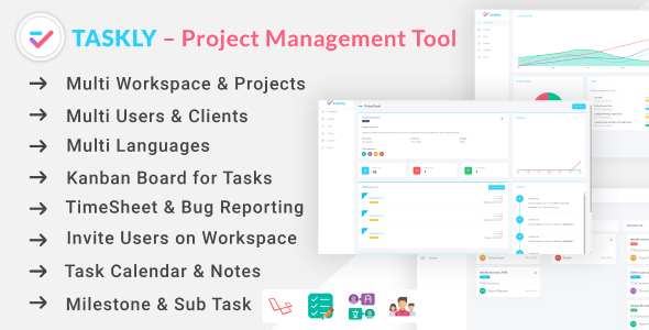 Download TASKLY – Project Management Tool Nulled 