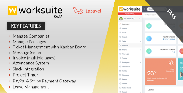 Download Worksuite Saas – Project Management System Nulled 