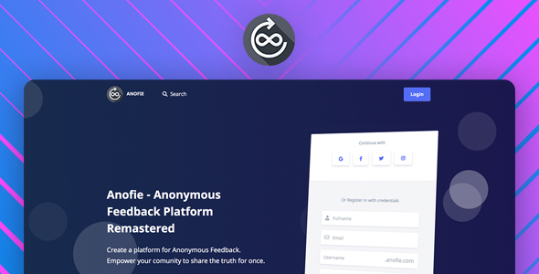Download Anofie Pro – Anonymous Feedback System Remastered Nulled 