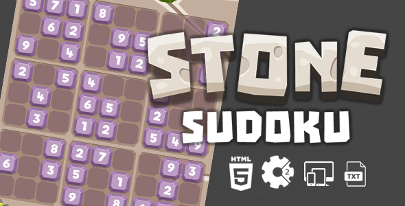 Download Stone Sudoku Construct 2 HTML5 Game Nulled 