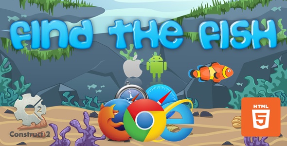 Download Find The Fish – HTML5 Construct 2 Game (.Capx) Nulled 