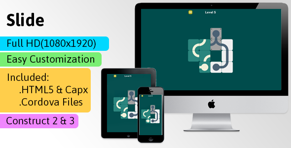 Download Slide – HTML5 Game (Construct 2 | Construct 3 | Capx) – Puzzle Game Nulled 