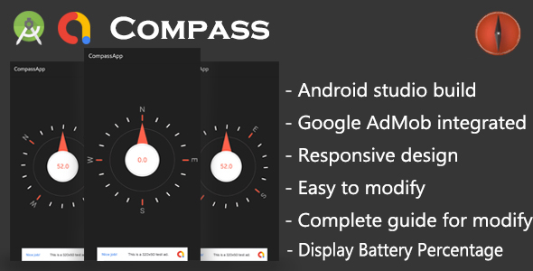 Download Android Compass App with Google AdMob Nulled 