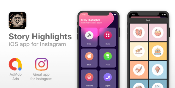 Download Story Highlights for Instagram – iOS app for Instagram Nulled 